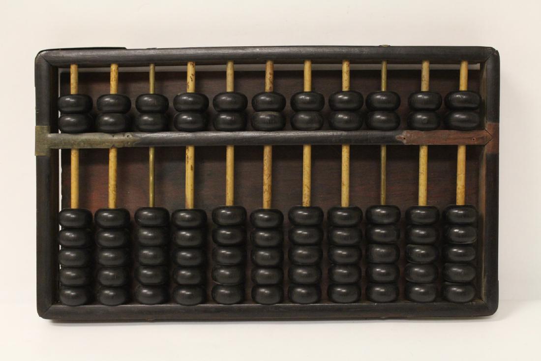 18th/19th c. rosewood & huanghuali wood abacus (1 of 16)