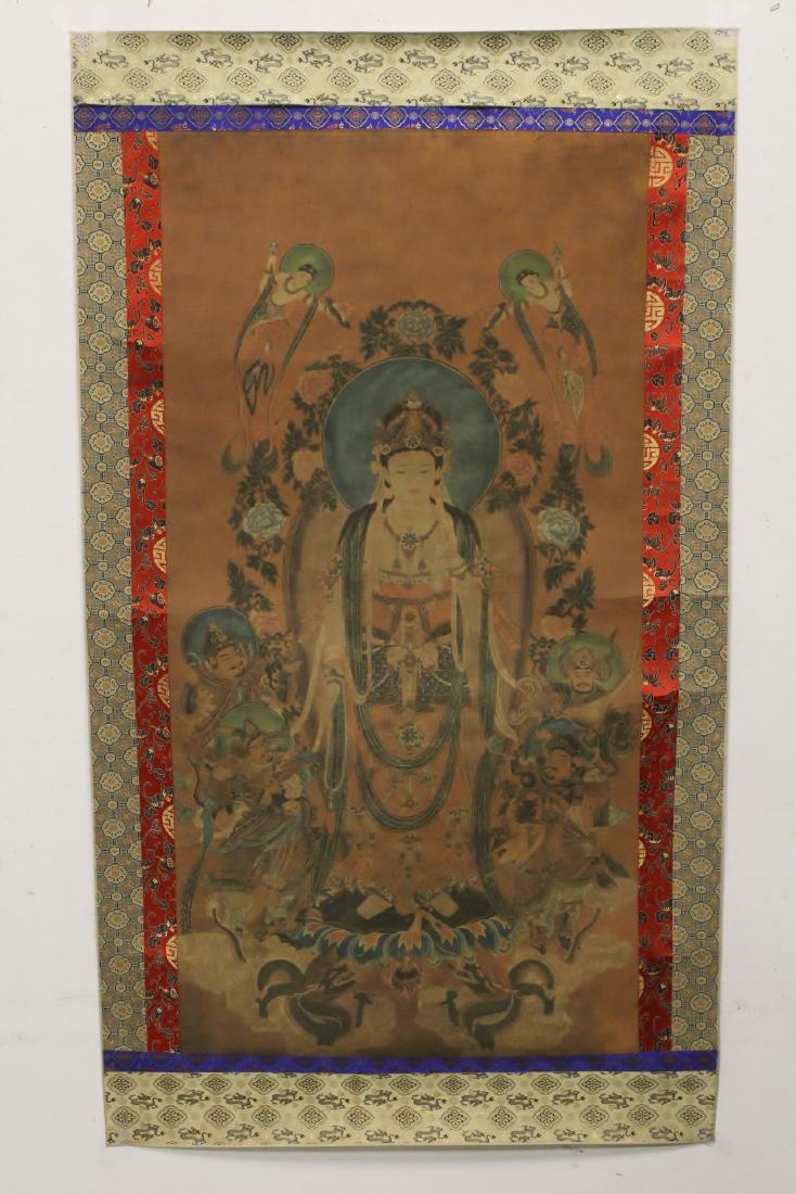 Chinese print scroll of Buddha (1 of 11)