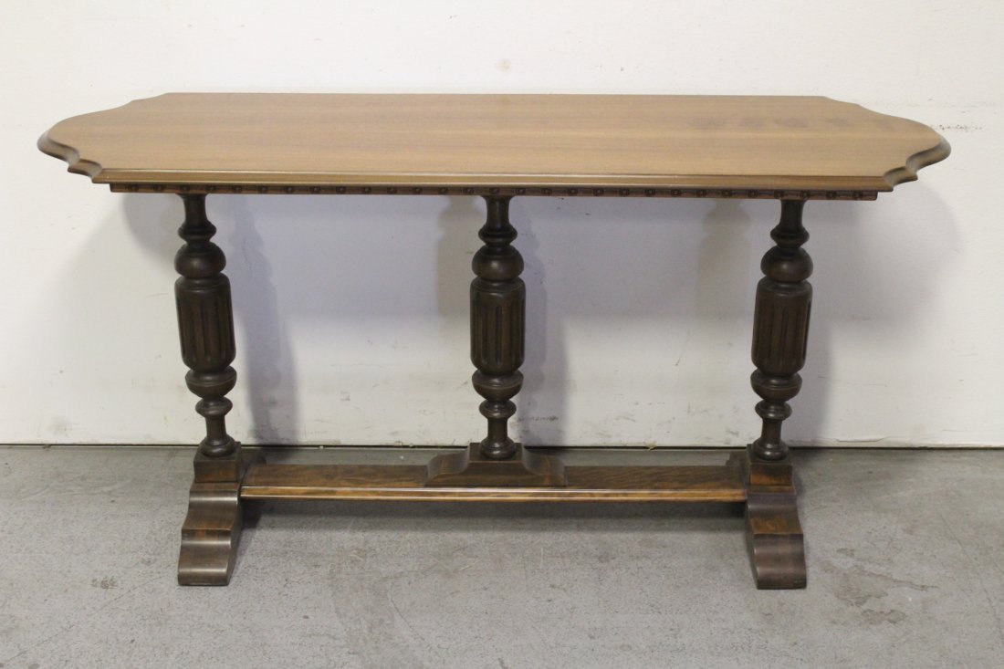 Victorian walnut library table (1 of 11)