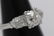 Art deco platinum diamond ring with GIA certificate - 3