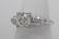Art deco platinum diamond ring with GIA certificate - 7