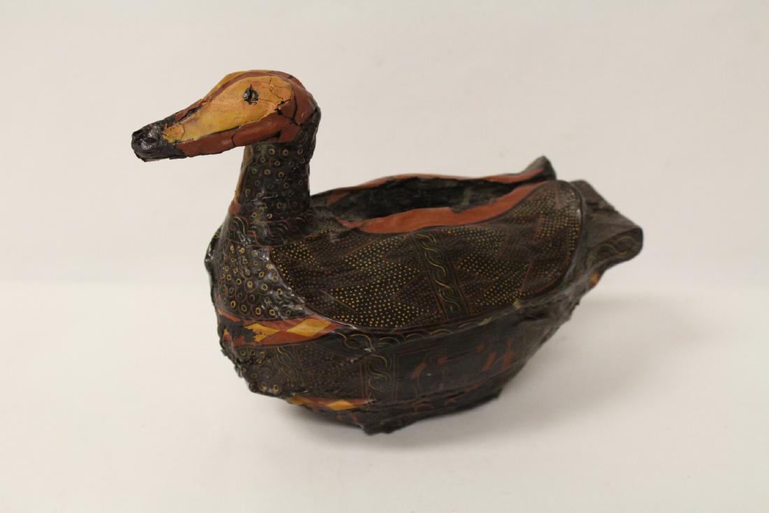 Chinese Warring period painted lacquer censer (1 of 11)