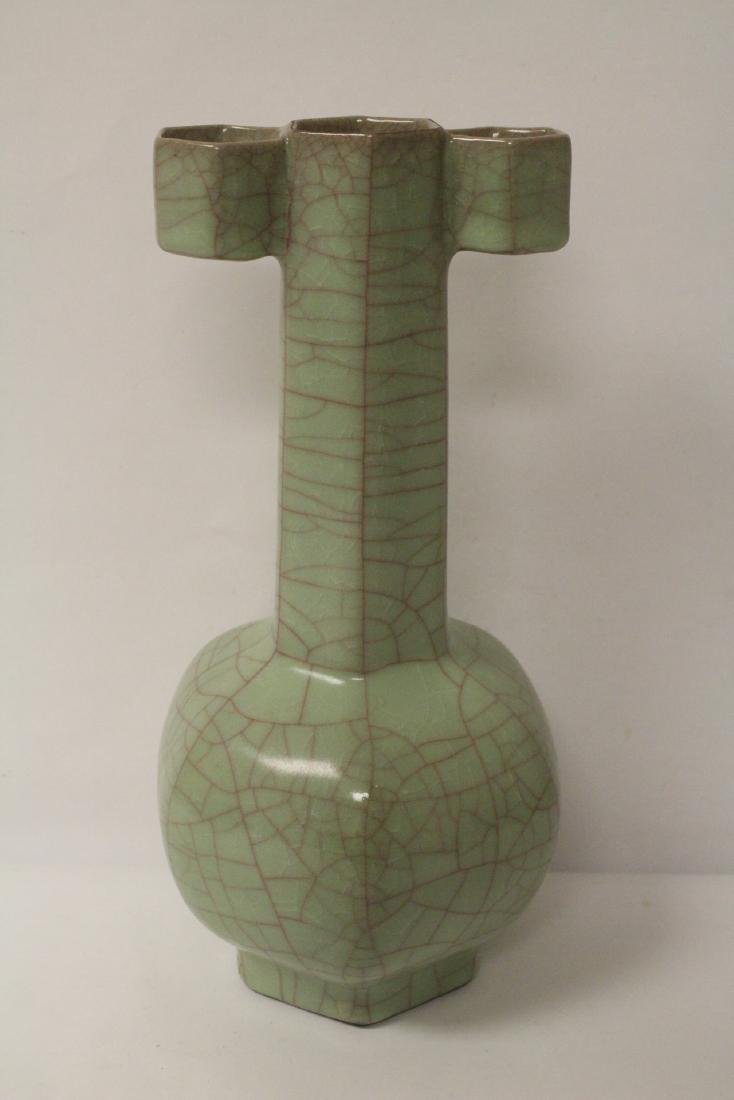 Chinese vintage large Song style celadon vase (1 of 10)