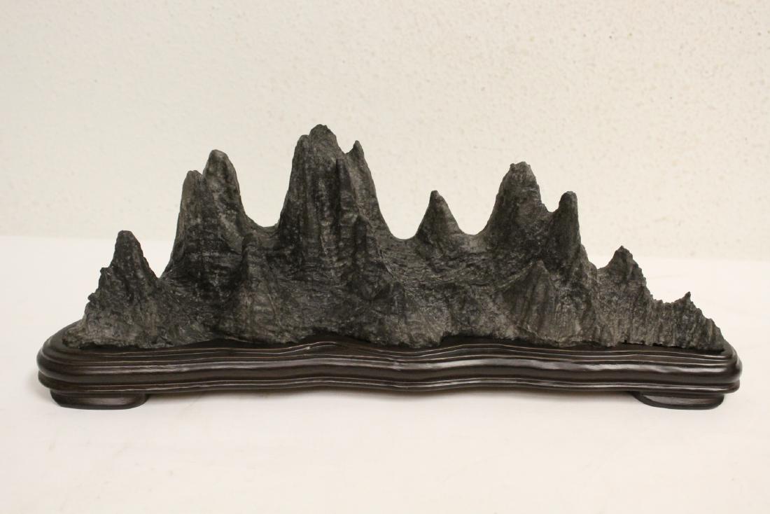 Chinese stone carved brush mountain (1 of 8)