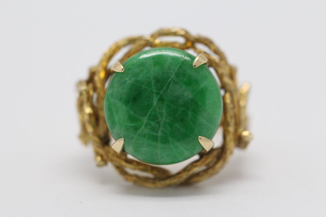 14K Y/G jadeite ring (1 of 10)