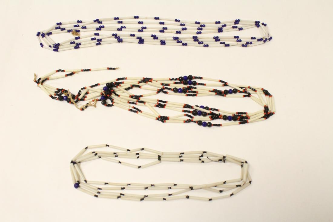 3 tubular bead necklaces (1 of 10)
