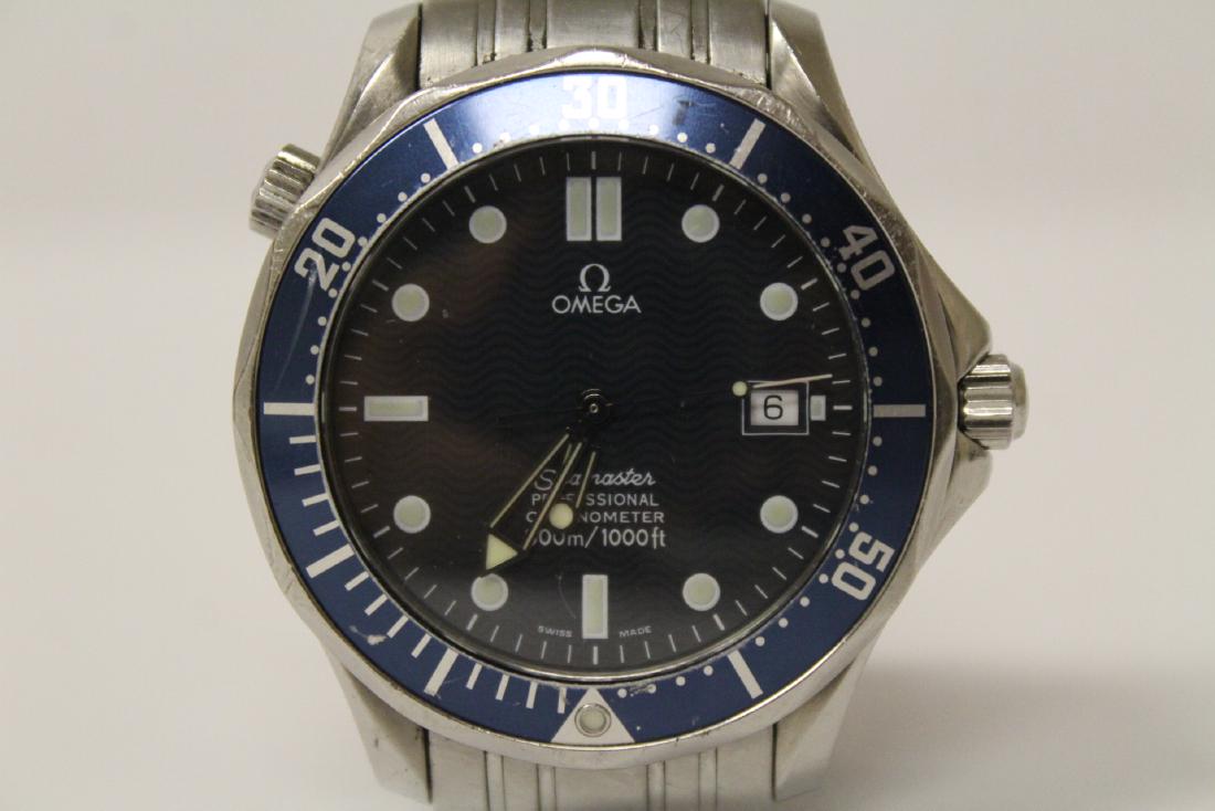 An Omega seamaster chronometer diver wrist watch (1 of 10)