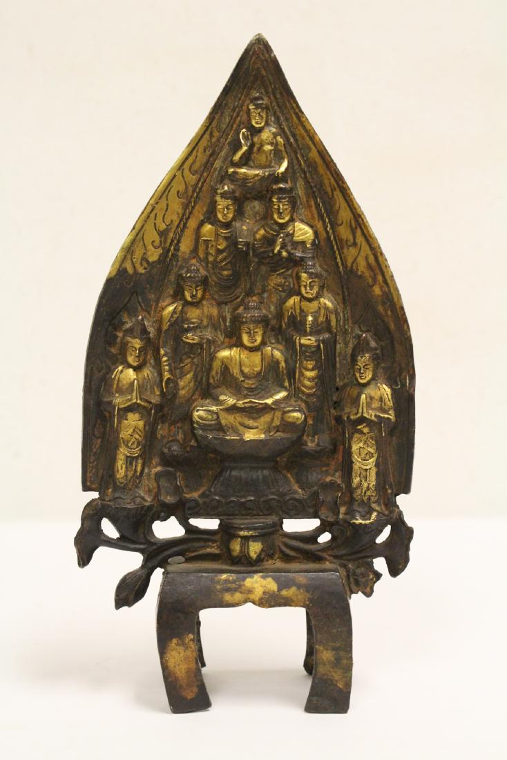 Chinese antique gilt bronze sculpture (1 of 10)