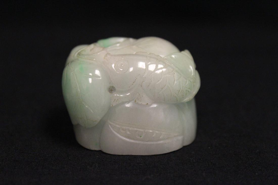 beautiful light apple green jadeite carving (1 of 10)