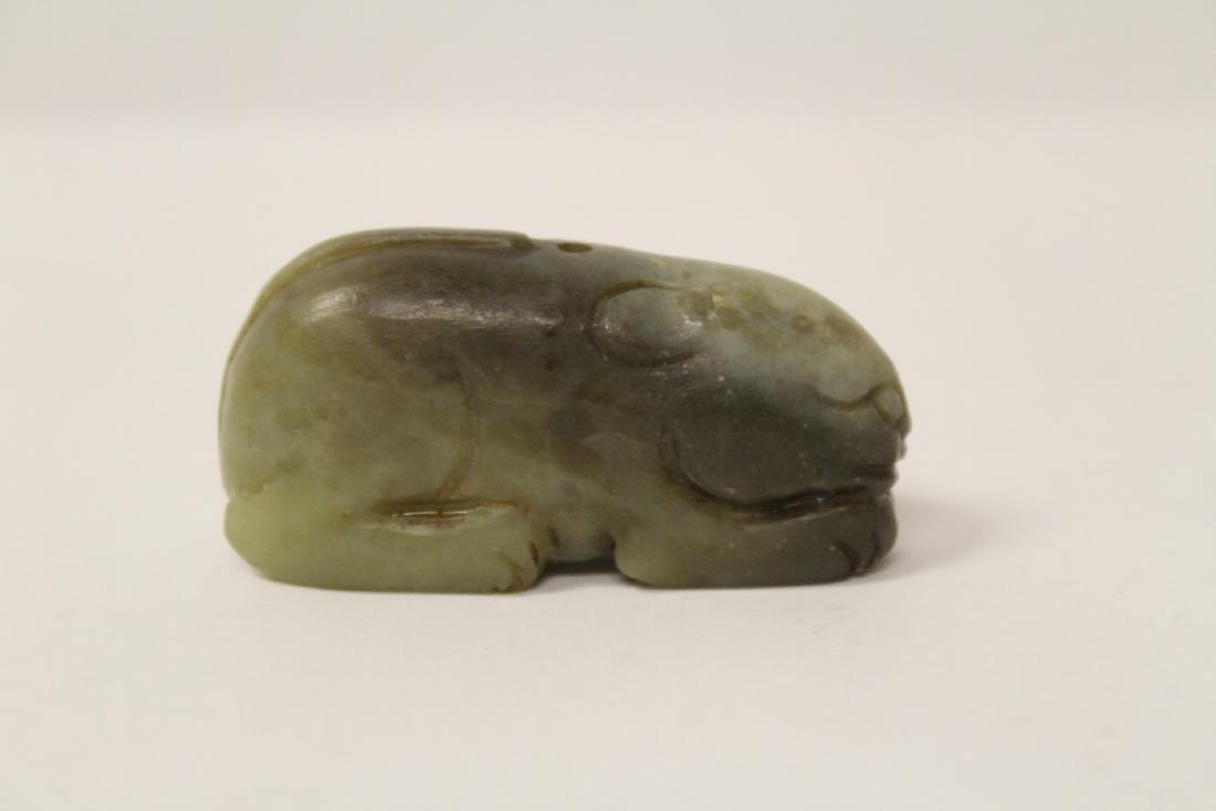 Celadon jade carved animal (1 of 11)