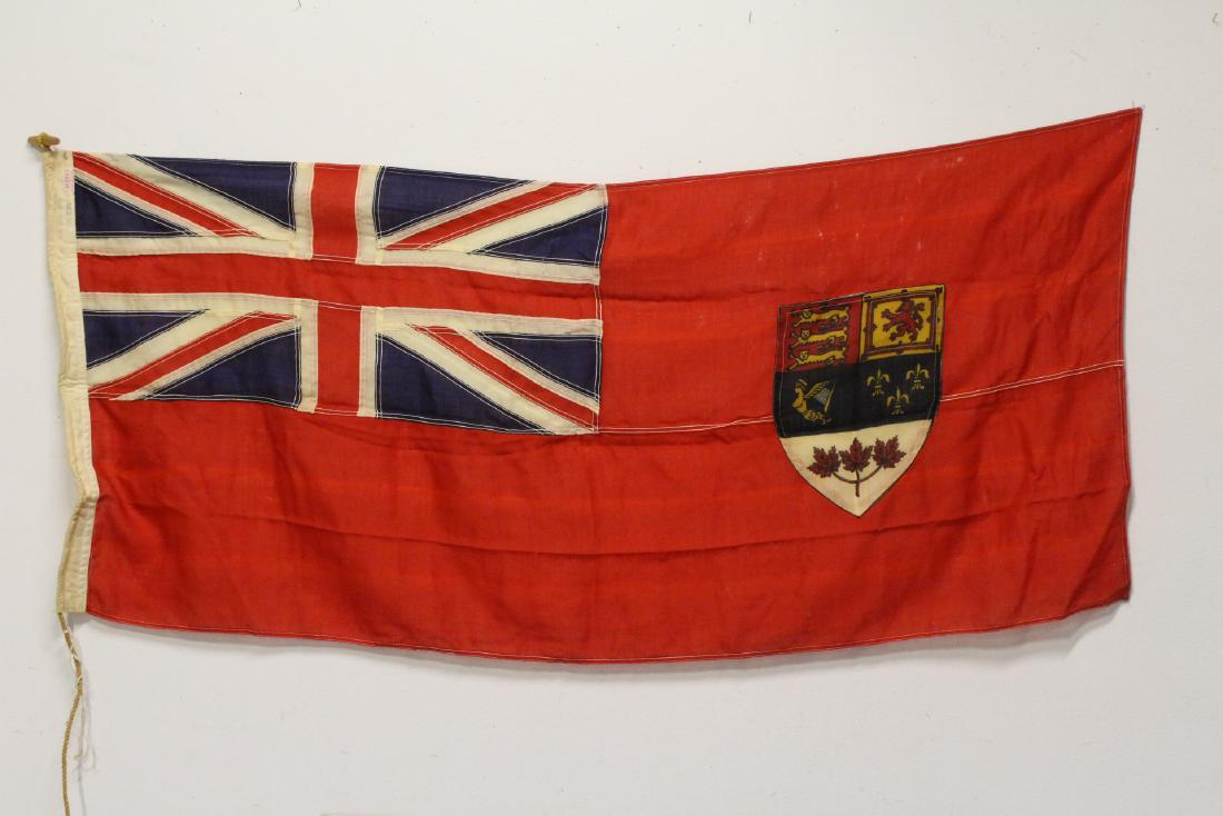 A vintage Canadian flag