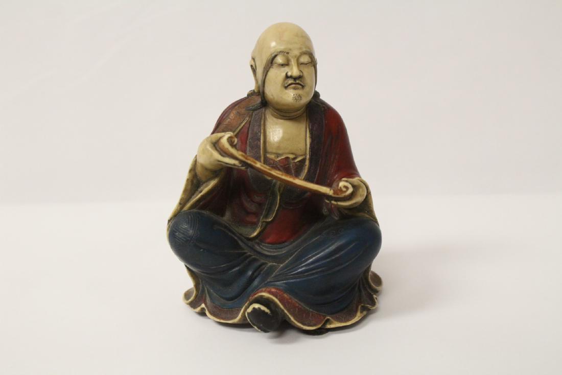 Chinese polychrome shoushan stone carving (1 of 10)