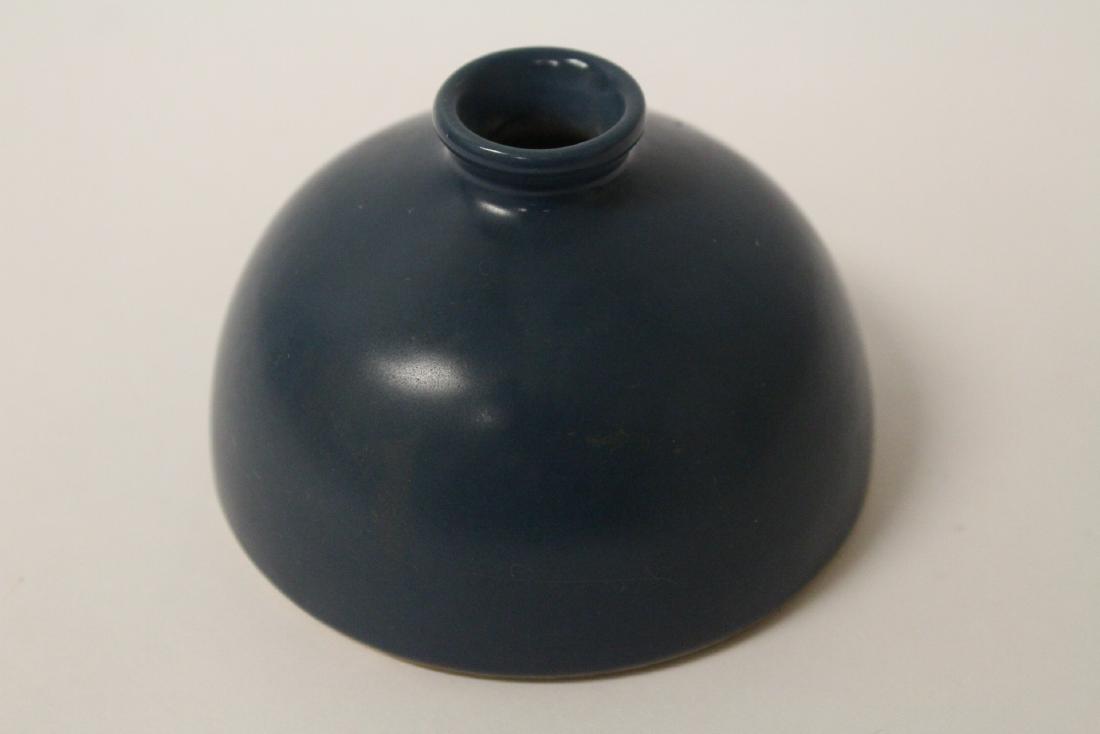 Blue glazed water dripper (1 of 10)