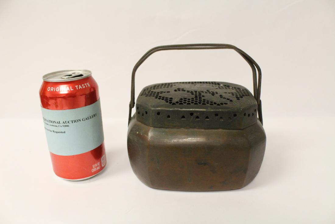 Chinese antique copper hand warmer (1 of 10)