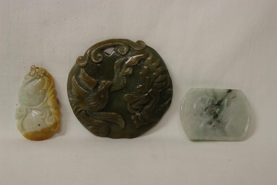3 pieces jadeite carvings (1 of 9)