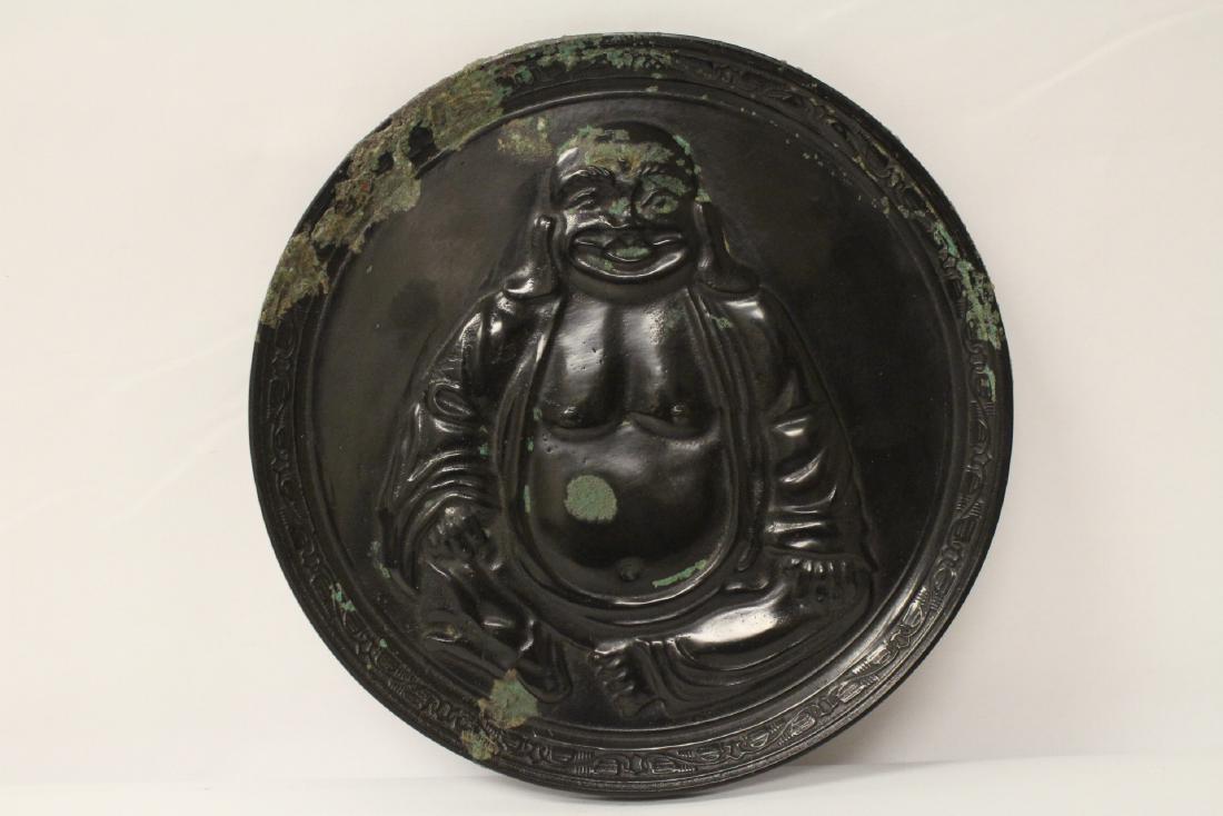 Chinese large bronze mirror (1 of 10)