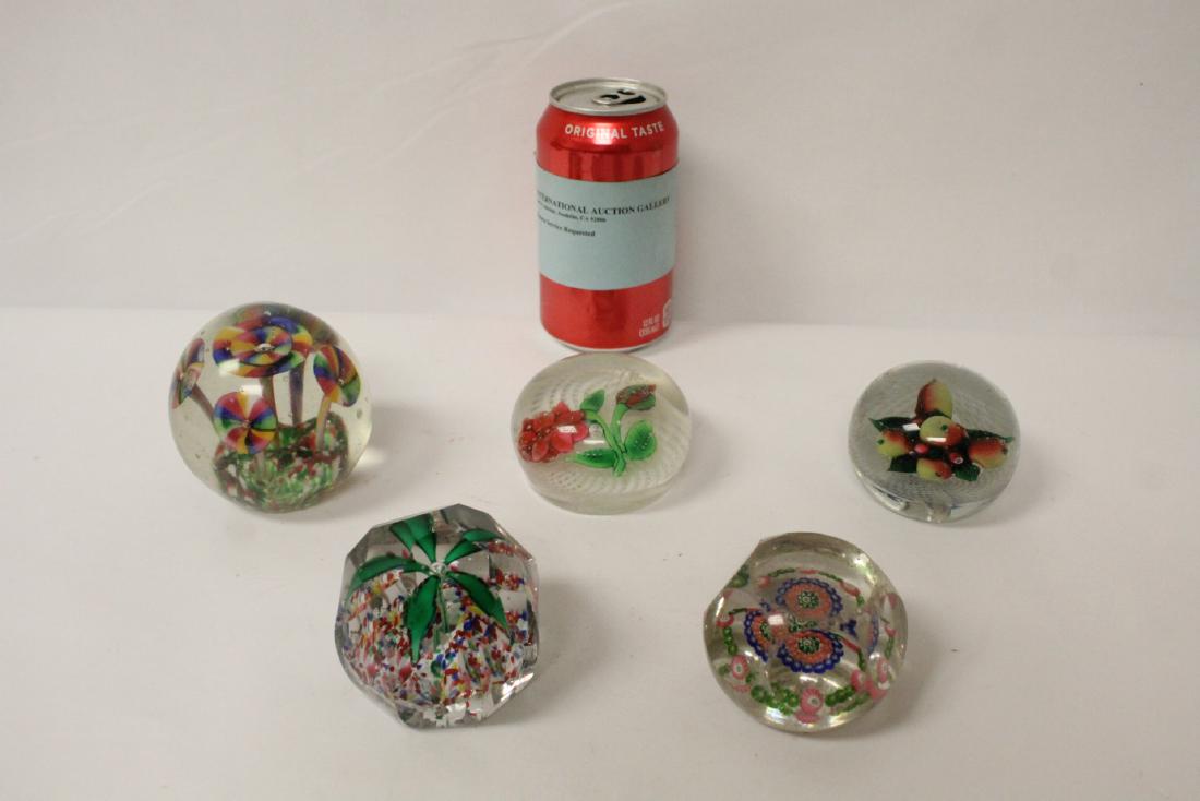5 vintage American/European crystal paperweights (1 of 10)