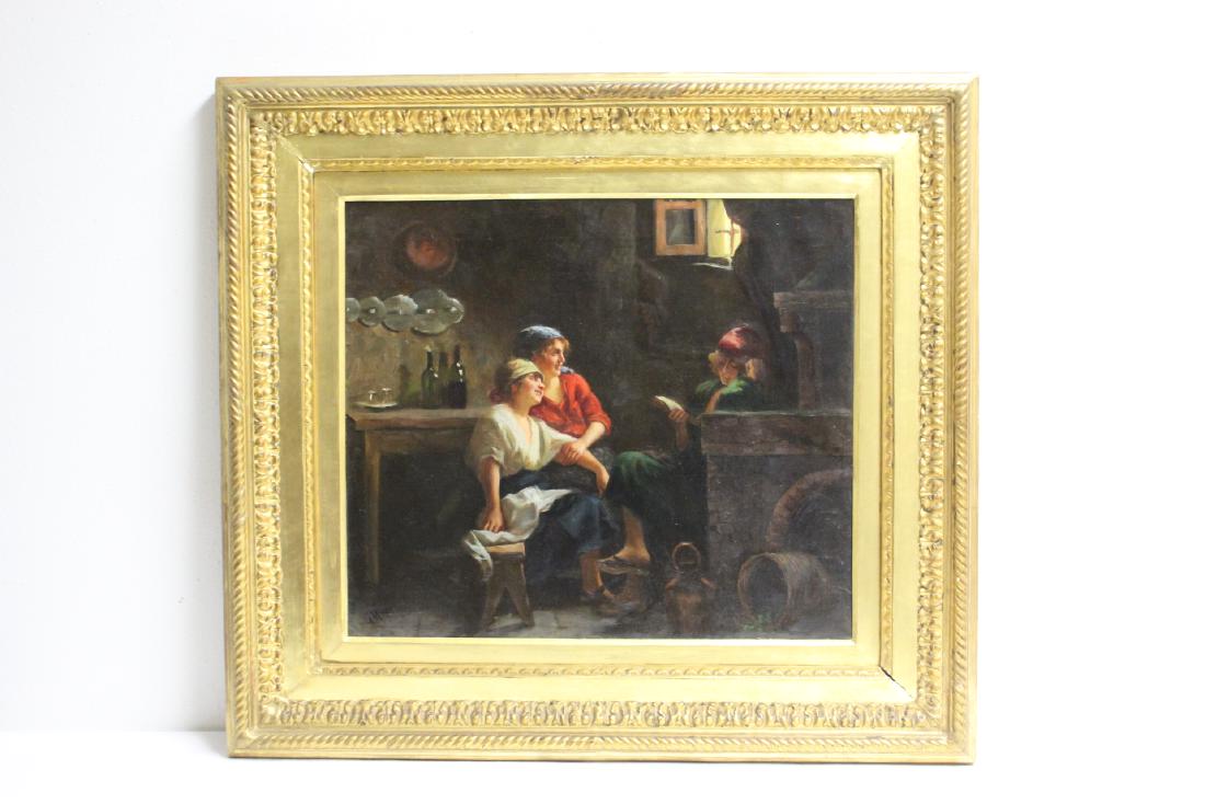 oil on canvas painting by Giuseppe Magni (1 of 11)