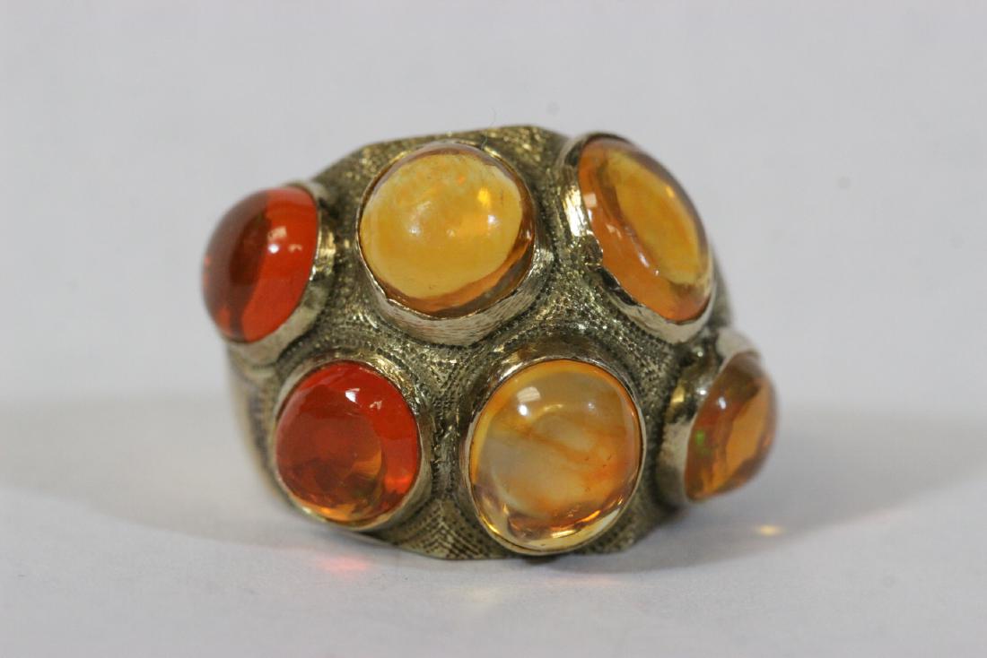 14K Y/G fire opal ring (1 of 9)