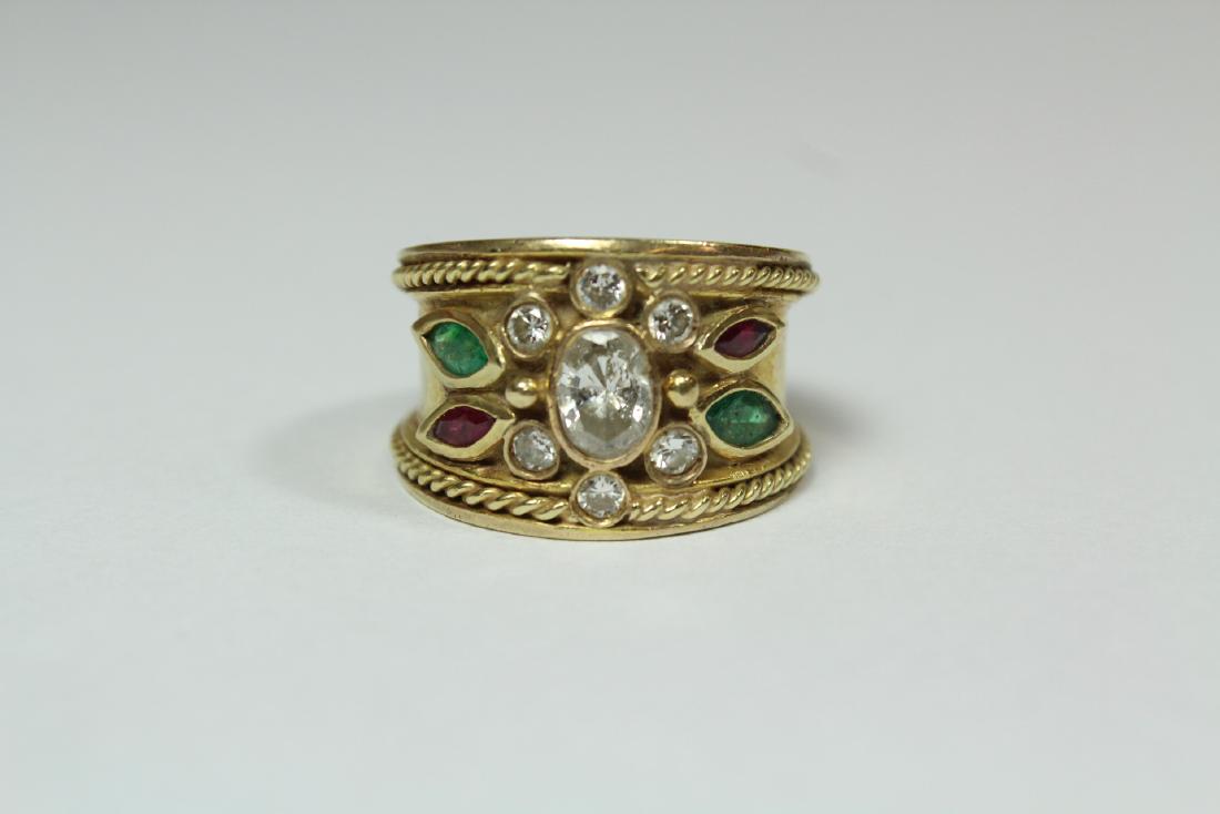 floral design diamond ring (1 of 9)