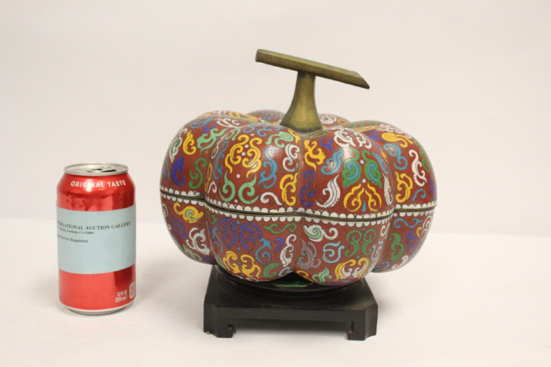 Very unusual Chinese cloisonne box (1 of 10)