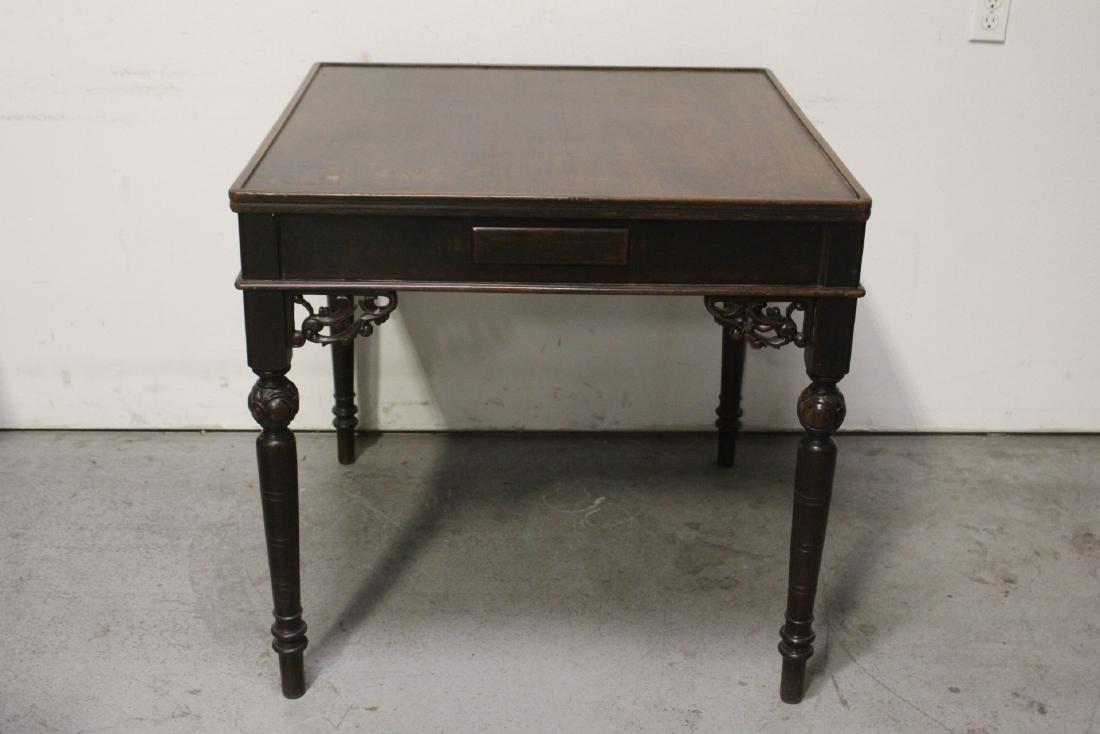 Chinese vintage rosewood mahjong table (1 of 12)