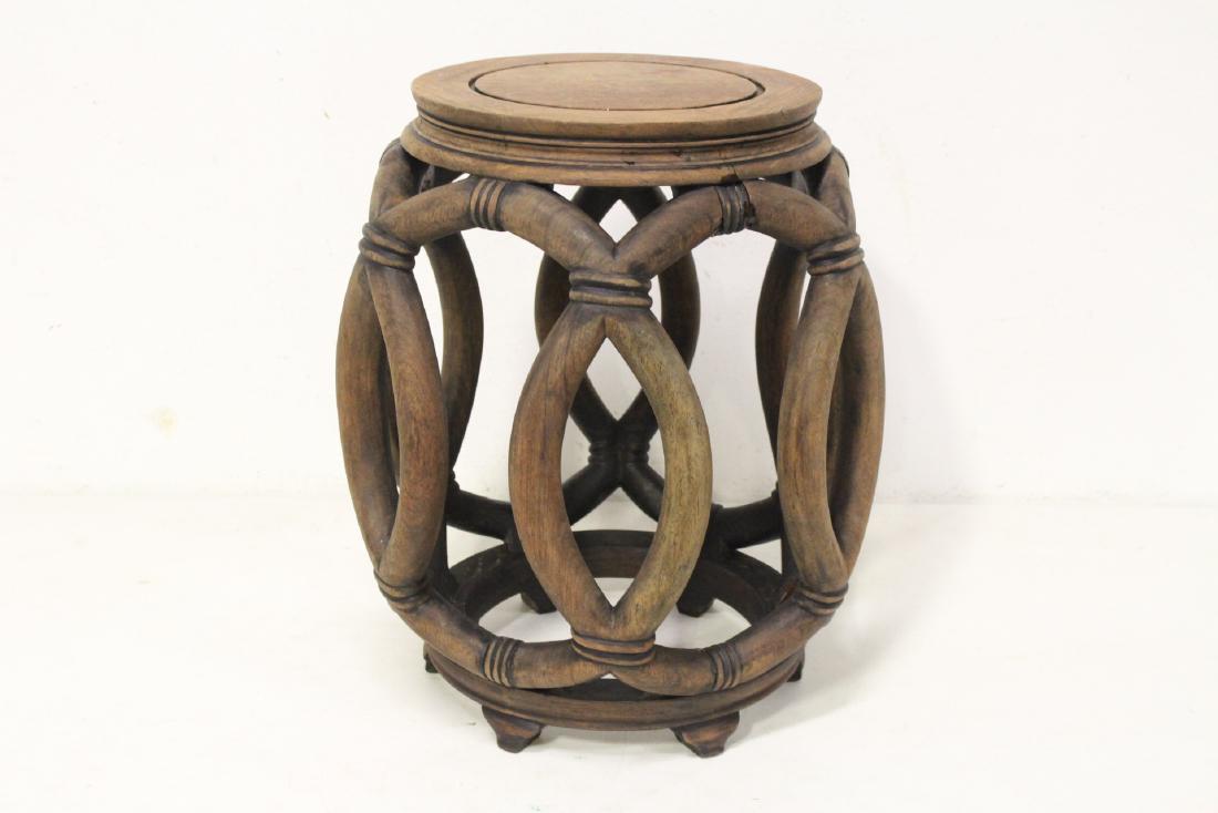 Chinese rosewood stool: Chinese rosewood stool, 18.1"Hx14.75"dia