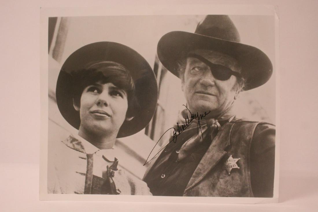 Rare signed photos" by John Wayne: Rare signed photo by John Wayne in "True Grit"