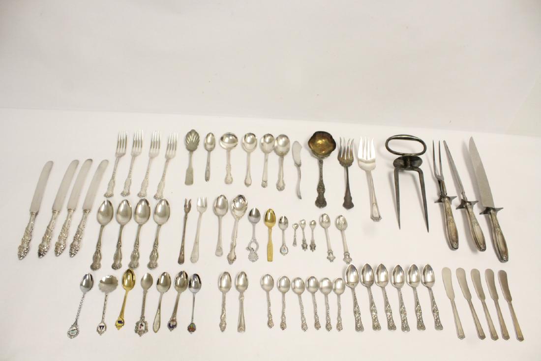 Large lot of misc. silverplate flatware (1 of 10)