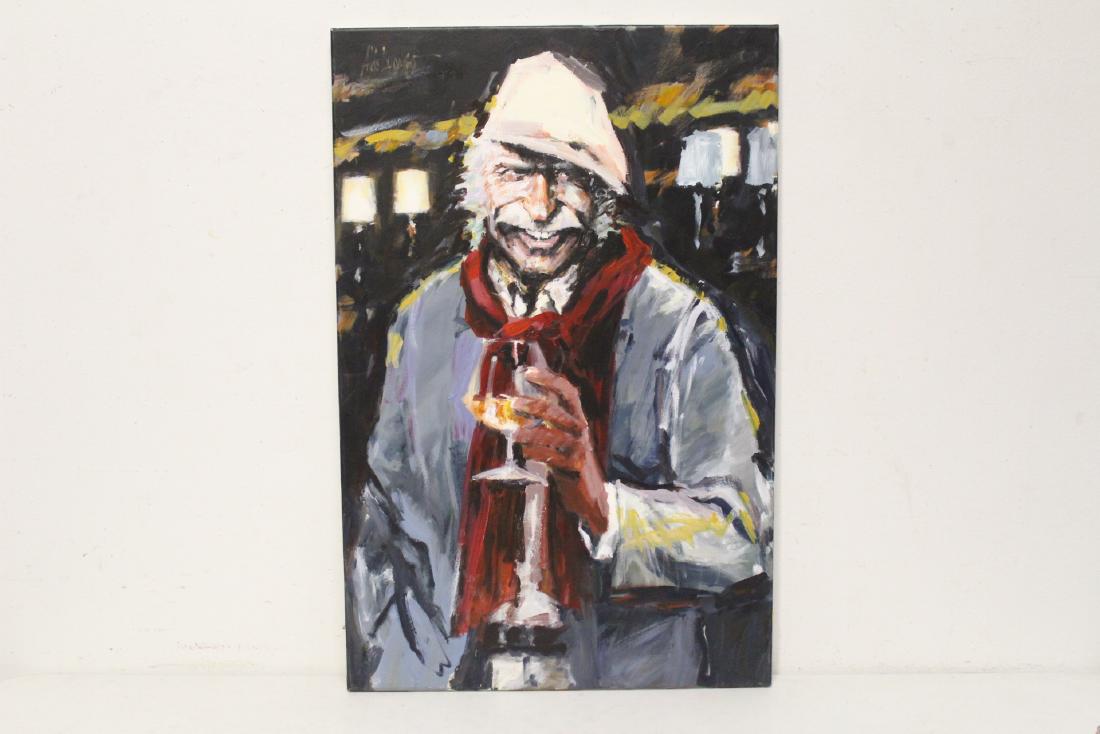 Oil on canvas painting by Aldo Luongo: Oil on canvas painting "the Hawk's nest" by New York/ Argentina artist Aldo Luongo, 40.2"x20.25"