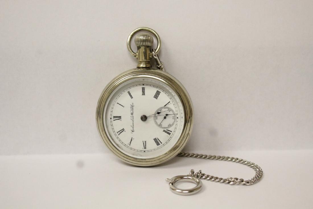large face pocket watch by Columbus Pocket Watch Co., (1 of 11)