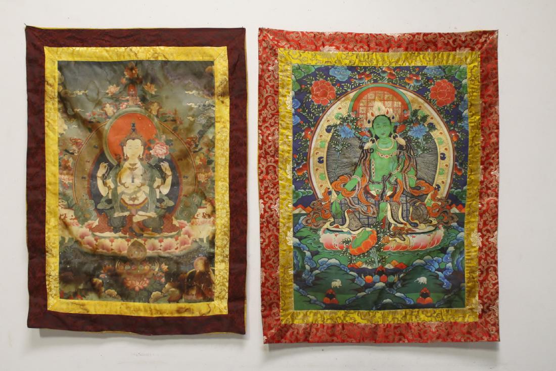 2 large Tibetan thangka (1 of 11)