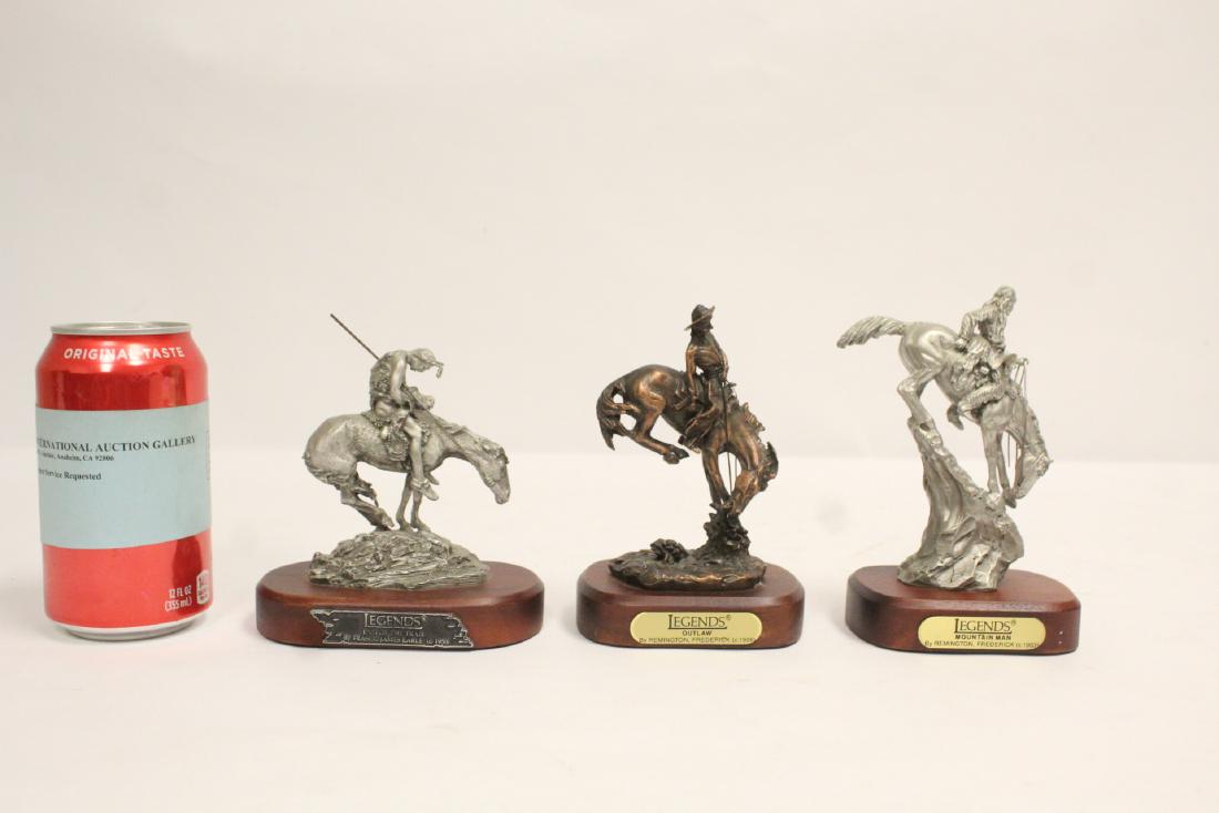 2 pewter sculptures and one copper sculpture (1 of 10)
