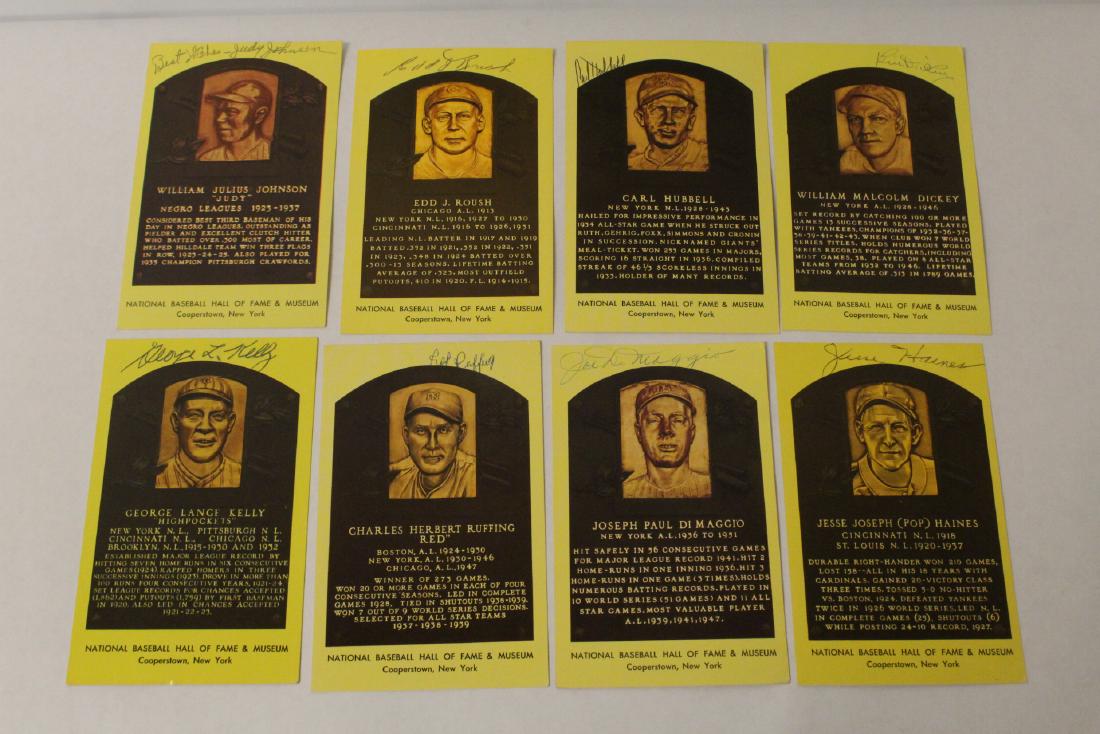 8 signed baseball postcards (1 of 10)