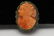 Pr Victorian sterling silver coral earrings - 3