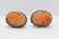 Pr Victorian sterling silver coral earrings - 4