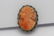 Pr Victorian sterling silver coral earrings - 6