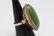 Chinese 19th/20th c. 14K rose gold jadeite ring - 4