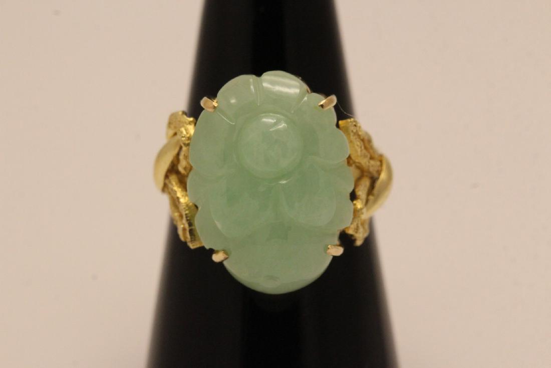 14K Y/G jadeite ring (1 of 11)