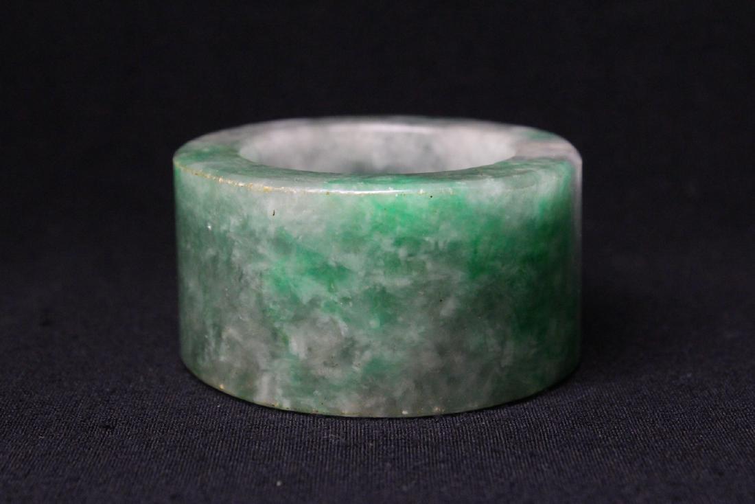A large apple green jadeite children bangle (1 of 10)
