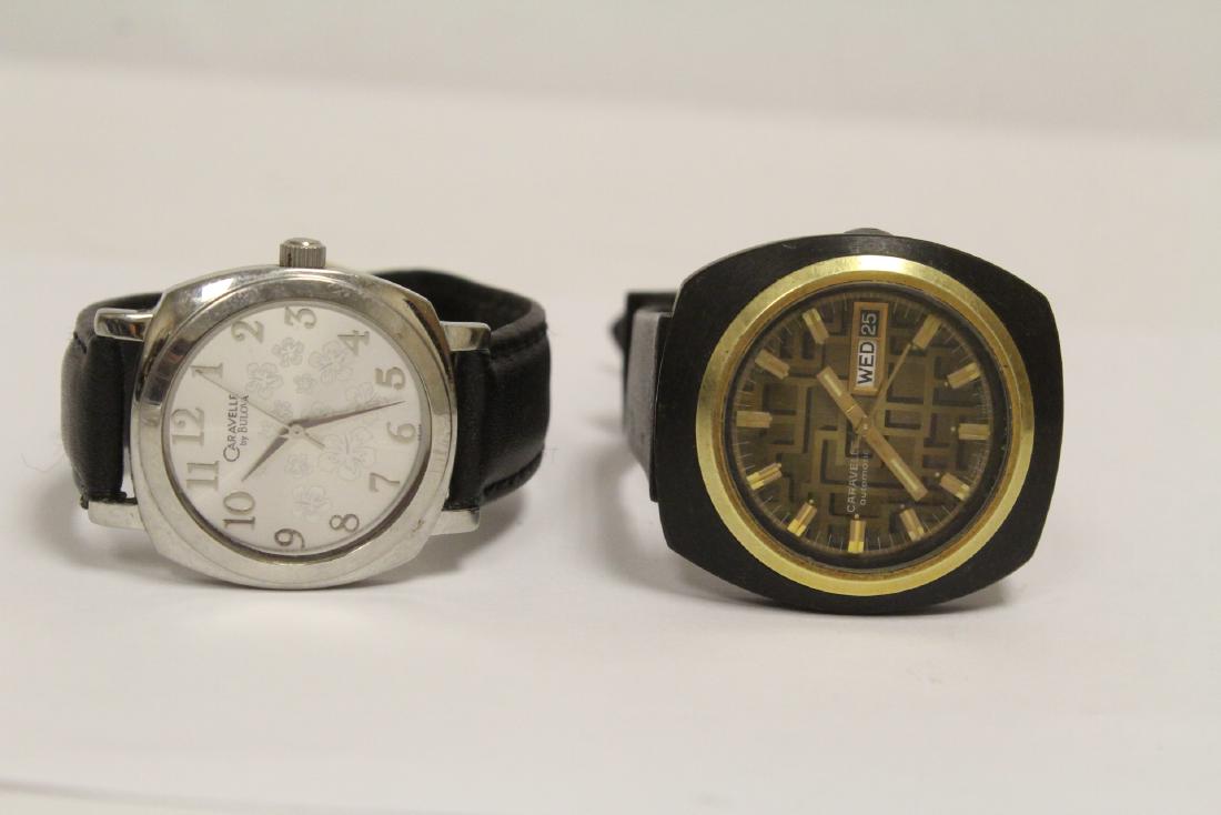 2 watches: 2 watches; one Caravelle by Bulova, and one Caravelle automatic wrist watch
