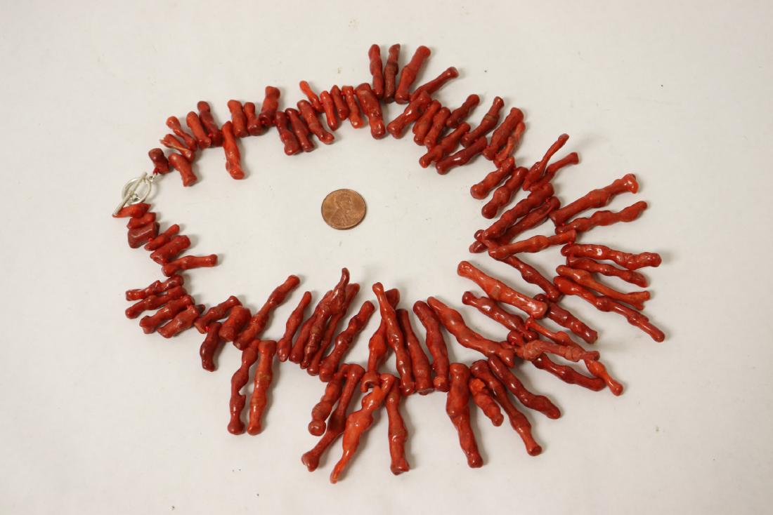 Coral like bead necklace (1 of 12)