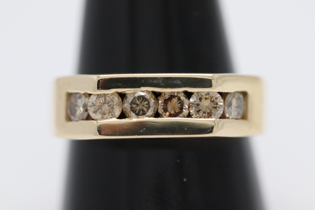 A beautiful 14K Y/G diamond ring (1 of 10)