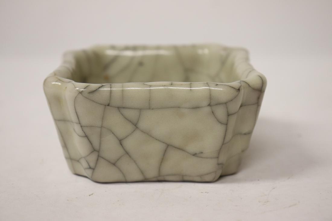 Chinese vintage crackleware square brush wash (1 of 11)