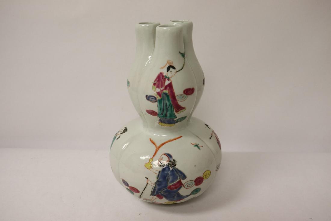 Chinese antique porcelain multi-hole vase (1 of 10)