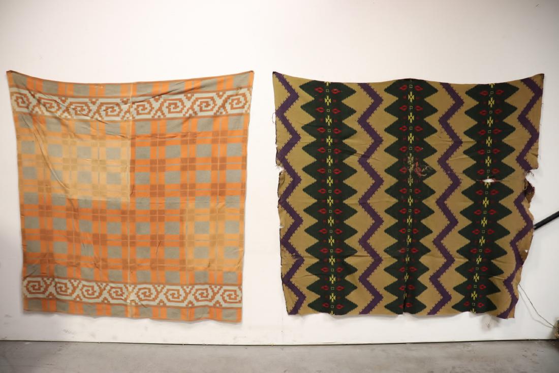 2 Indian blankets, edge damage (1 of 11)