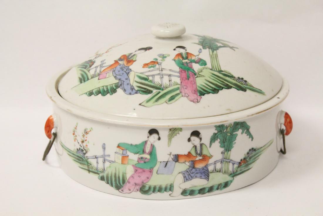 Antique Chinese famille rose covered tureen (1 of 10)