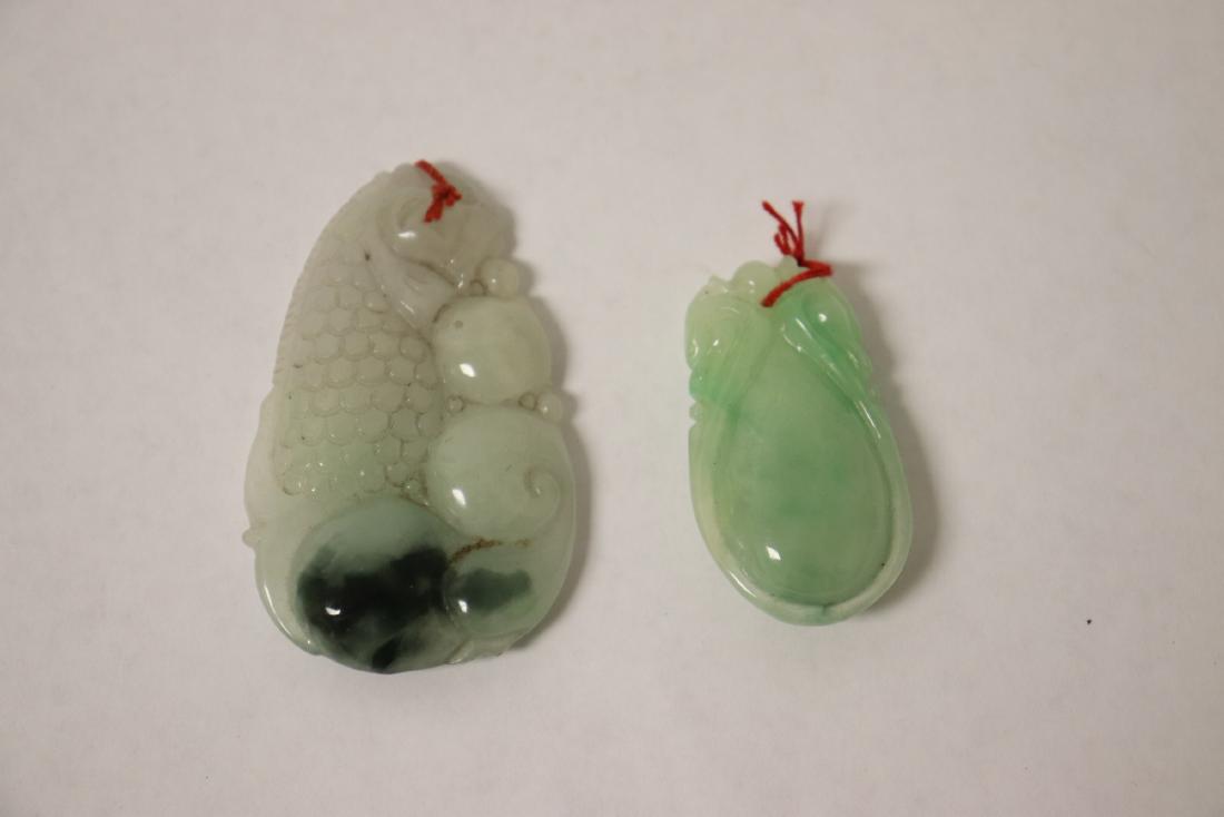2 jadeite carved ornaments (1 of 9)