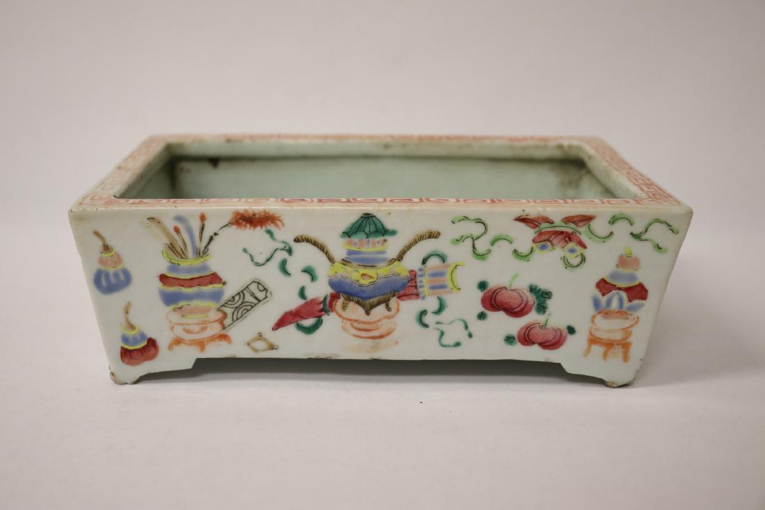 Antique Chinese famille rose porcelain brush wash (1 of 11)