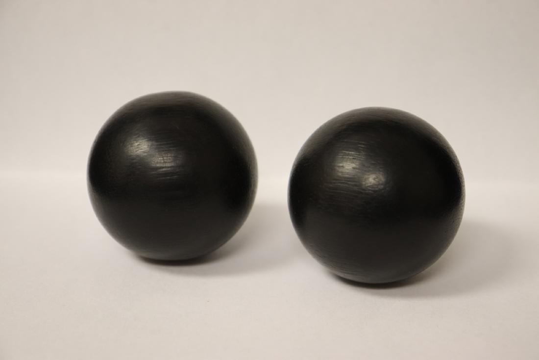 2 Chinese rosewood balls (1 of 8)